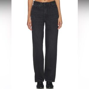 NWT Good American Black 90s Relaxed Jeans